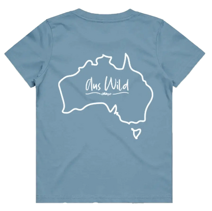 Shepparton Kids T-Shirt - Blue Aus Wild Clothing Co