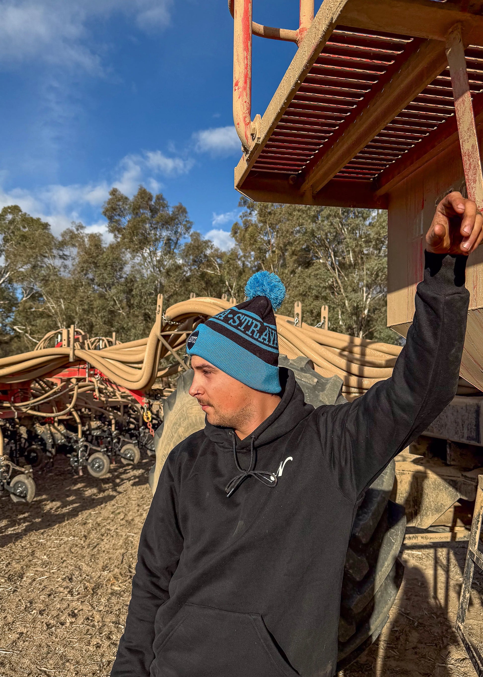 Straya Beanie - Blue Aus Wild Clothing Co