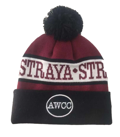 Straya Beanie - Burgundy Aus Wild Clothing Co