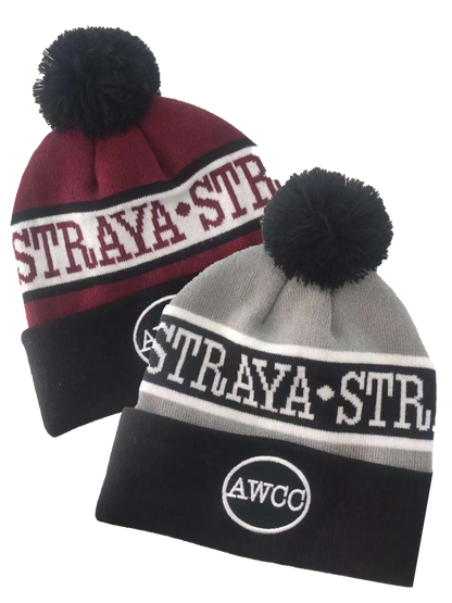 Straya Beanie - Burgundy Aus Wild Clothing Co