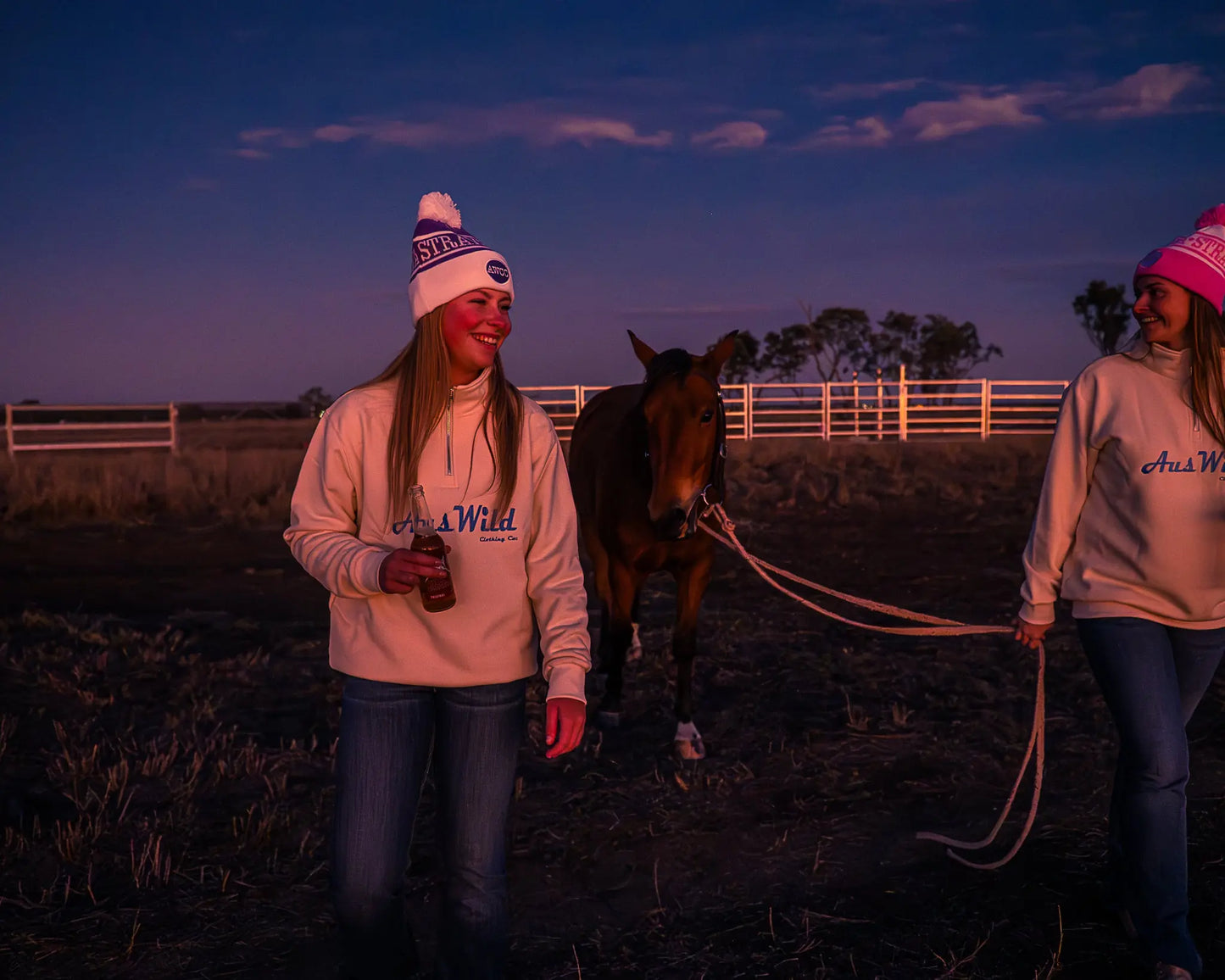 Straya Beanie - Purple Aus Wild Clothing Co