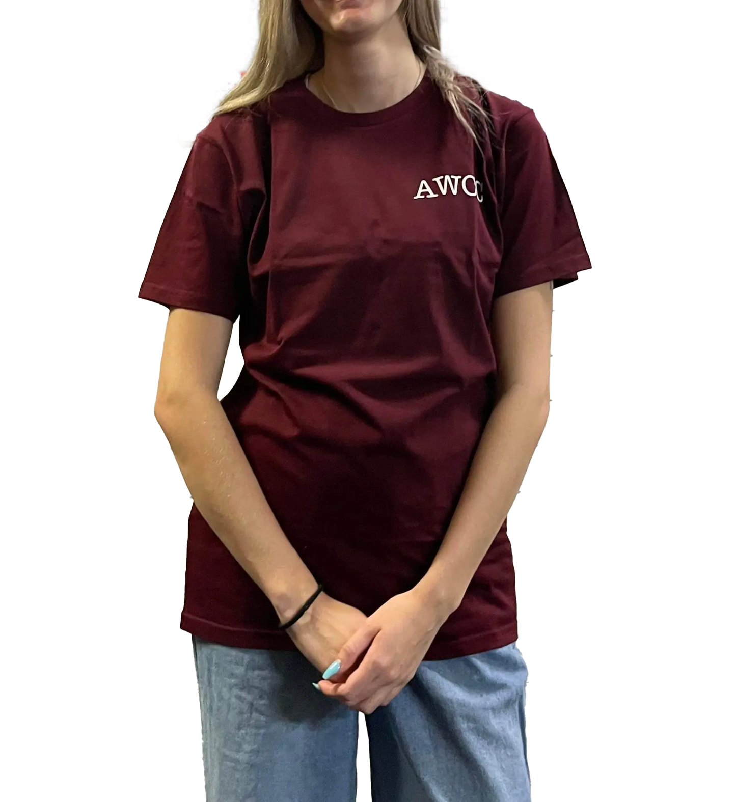 Straya Tee - Burgundy Aus Wild Clothing Co