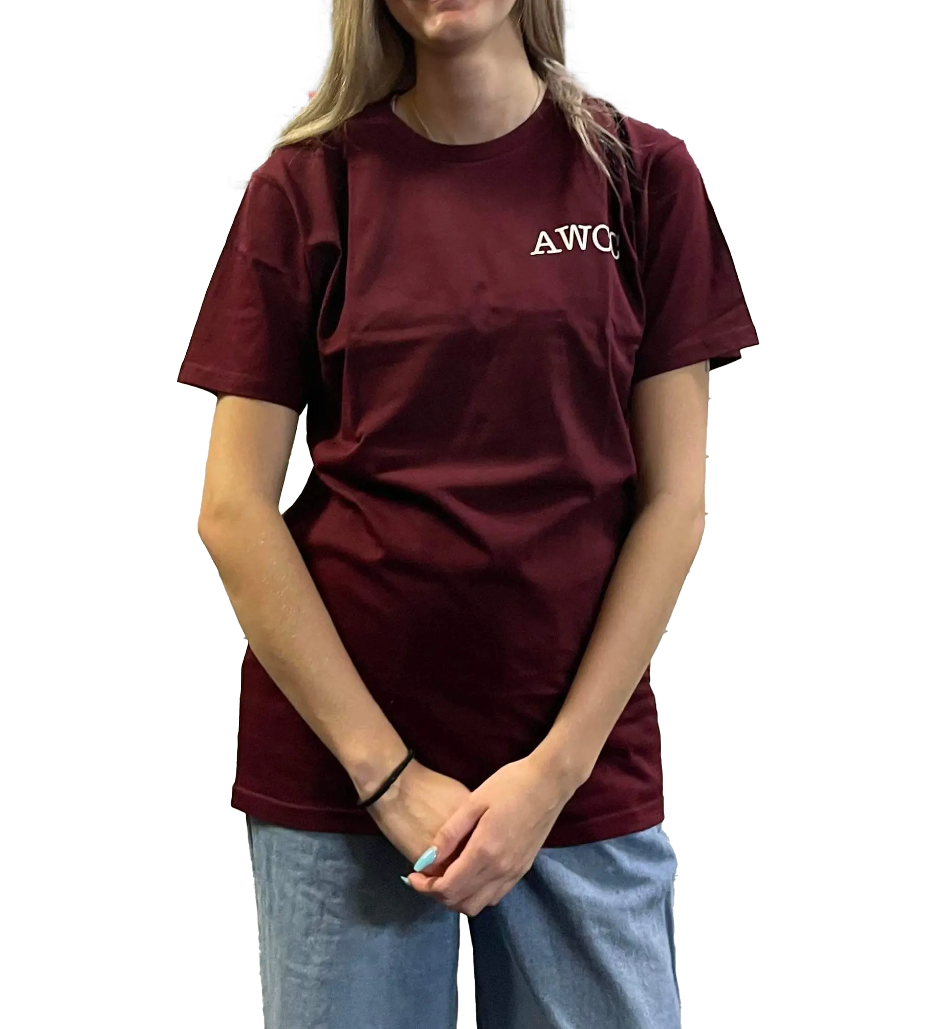 Straya Tee - Burgundy Aus Wild Clothing Co