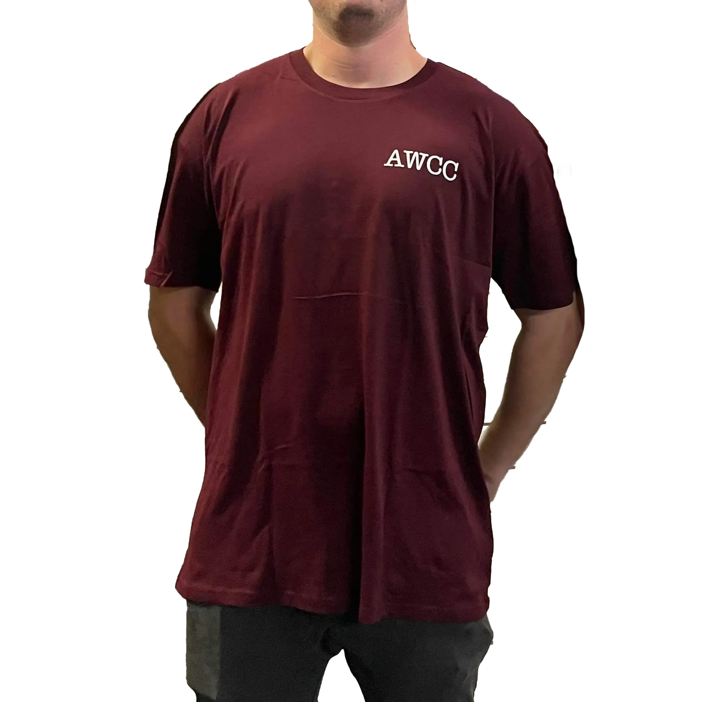 Straya Tee - Burgundy Aus Wild Clothing Co