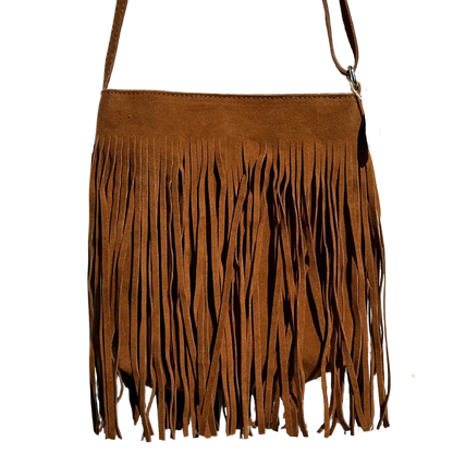 Tan Crossbody Tassle Bag Aus Wild Clothing Co