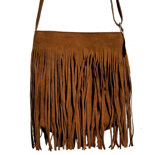 Tan Crossbody Tassle Bag Aus Wild Clothing Co