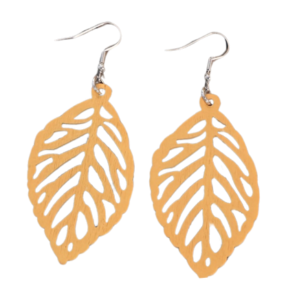 Tan Leaf Dangles Aus Wild Clothing Co