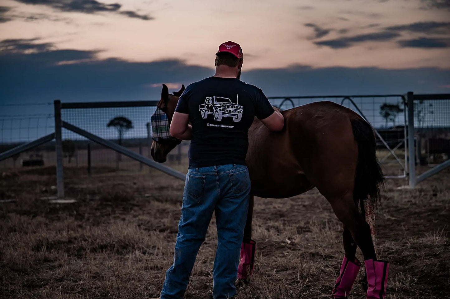 Telegraph T-Shirt - Cruiser Country - Navy Blue Aus Wild Clothing Co