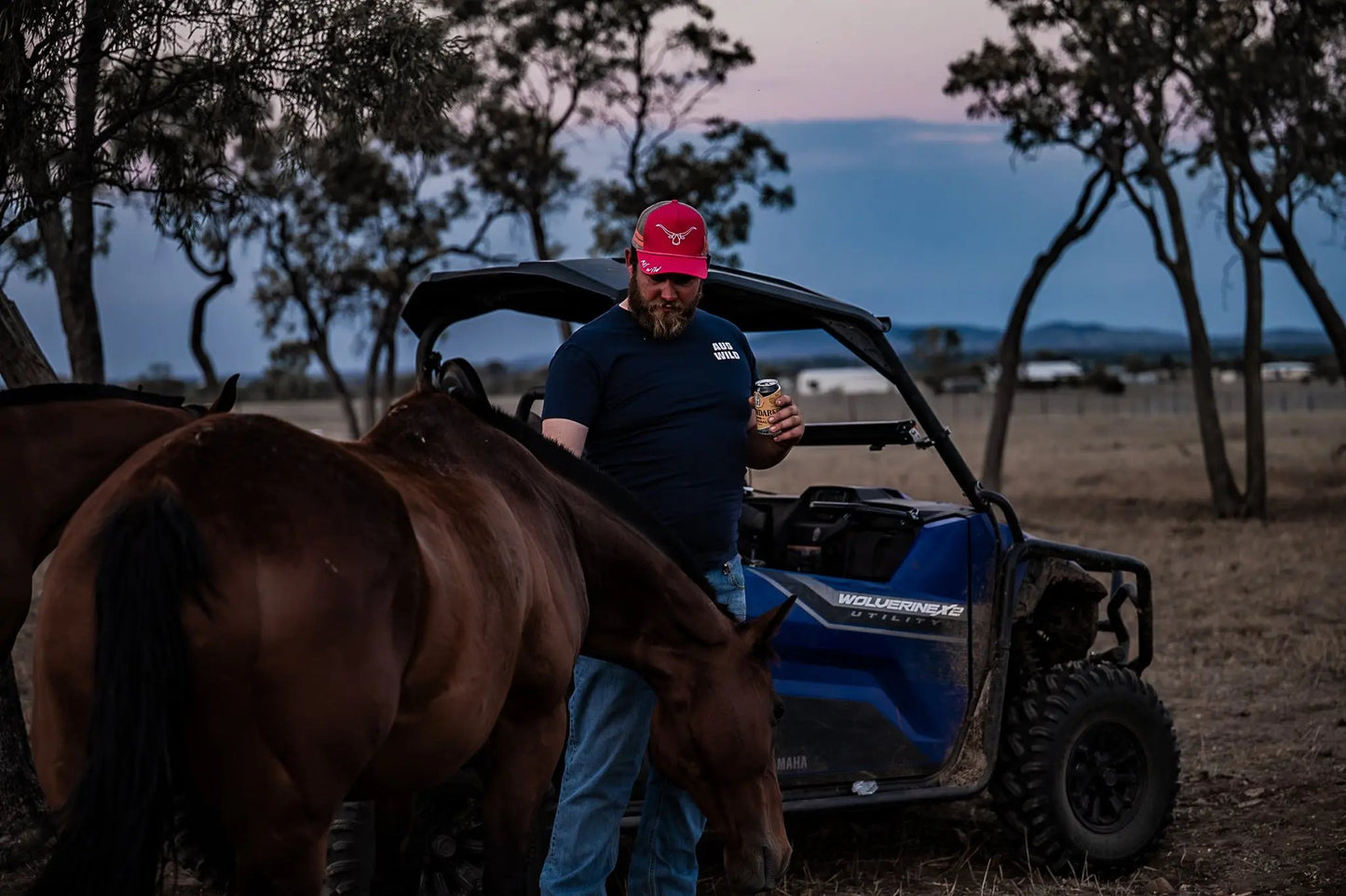 Telegraph T-Shirt - Cruiser Country - Navy Blue Aus Wild Clothing Co
