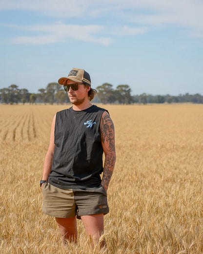 Tenterfield Tank - Black Aus Wild Clothing Co