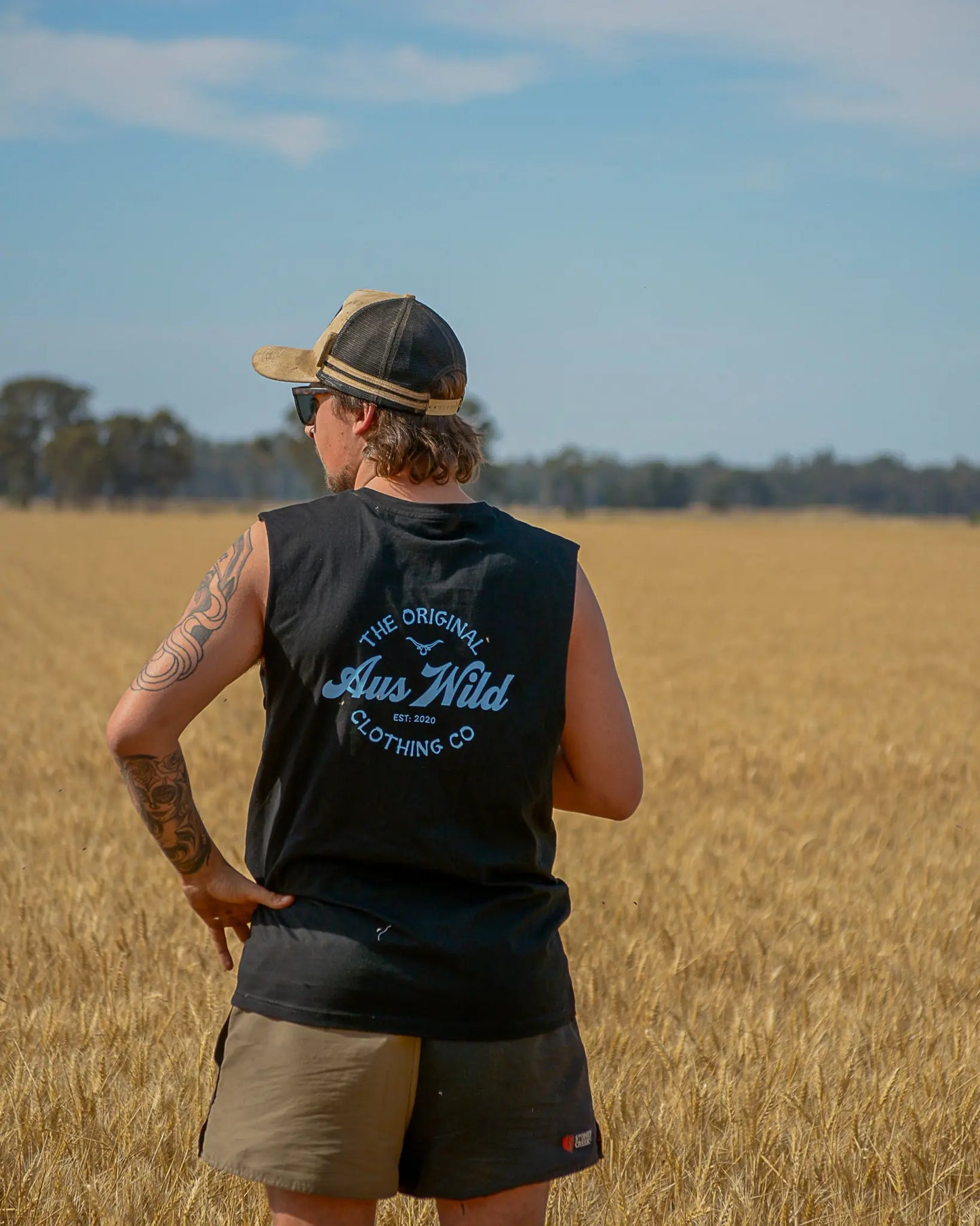 Tenterfield Tank - Black Aus Wild Clothing Co