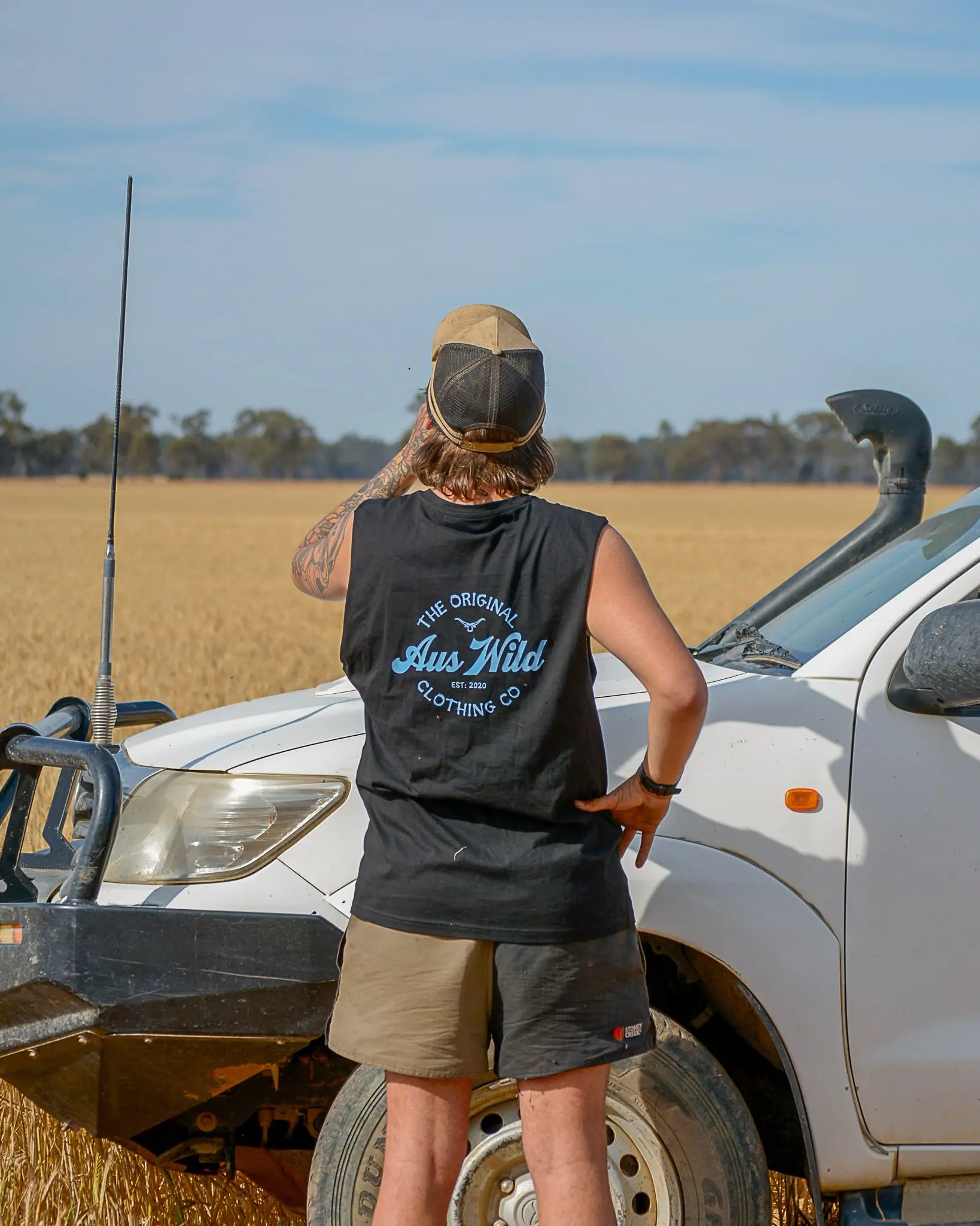Tenterfield Tank - Black Aus Wild Clothing Co