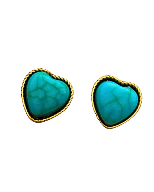 Turquoise Lover Studs Aus Wild Clothing Co