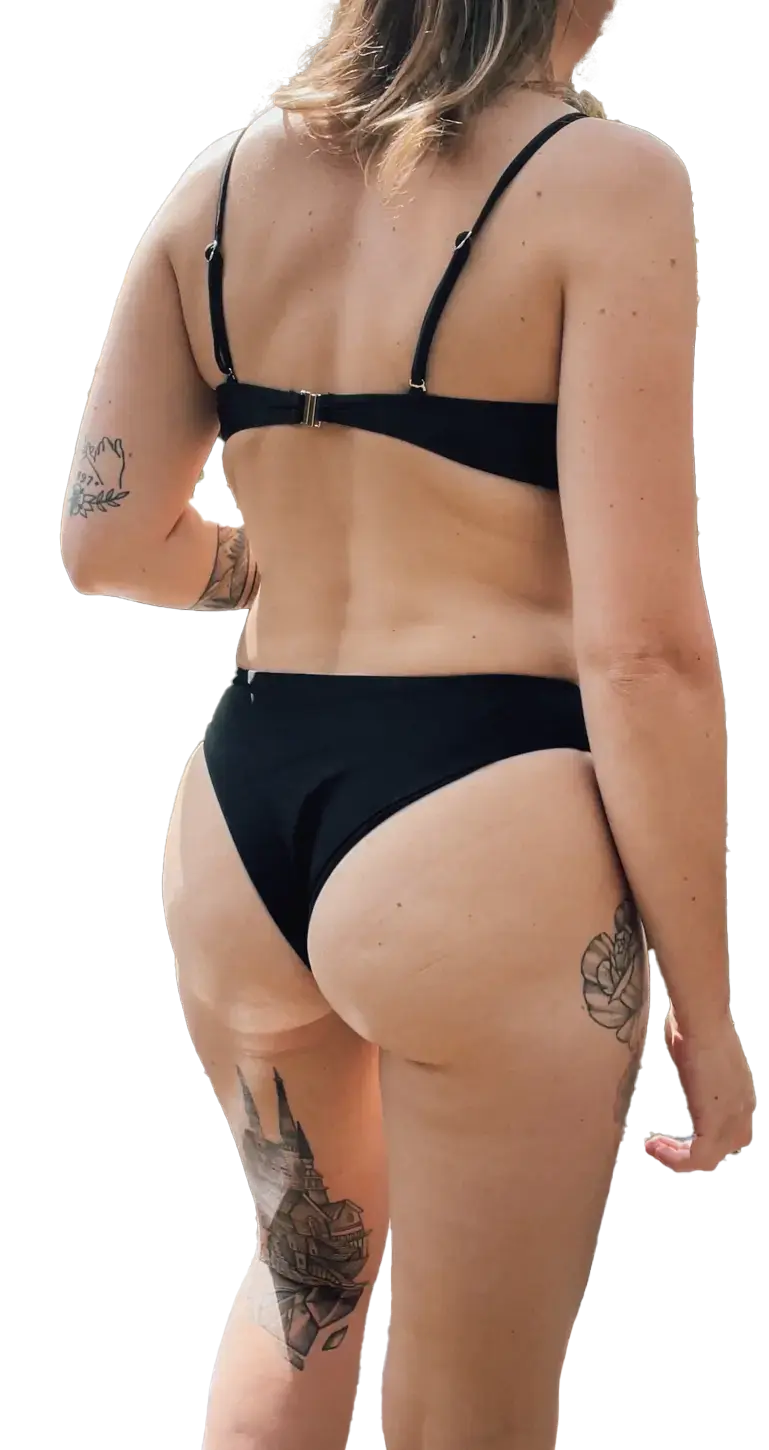 Ulupna Bikini Bottoms - Black Aus Wild Clothing Co