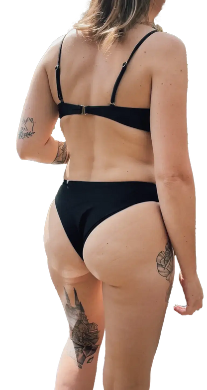 Ulupna Bikini Bottoms - Black Aus Wild Clothing Co