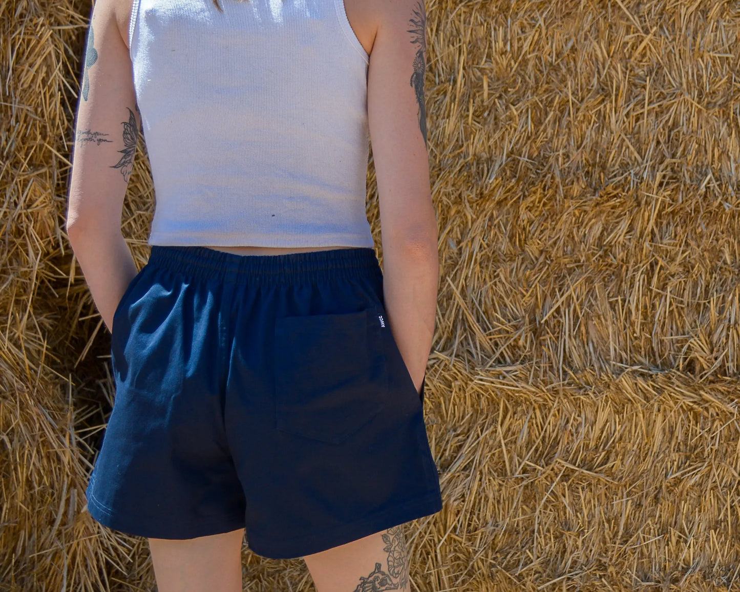 Walgett Rugger Shorts - Blue Aus Wild Clothing Co
