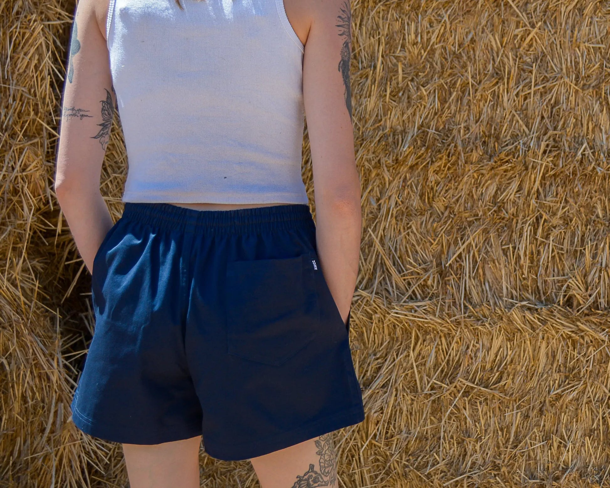 Walgett Rugger Shorts - Blue Aus Wild Clothing Co