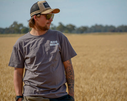 Watagans T-Shirt - Patrol Life - Charcoal Aus Wild Clothing Co