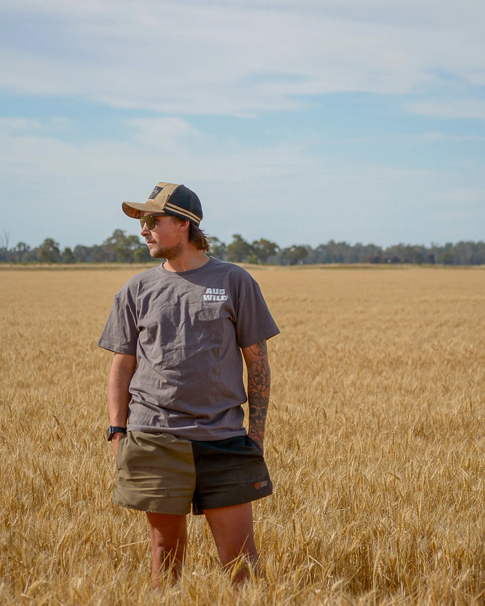 Watagans T-Shirt - Patrol Life - Charcoal Aus Wild Clothing Co