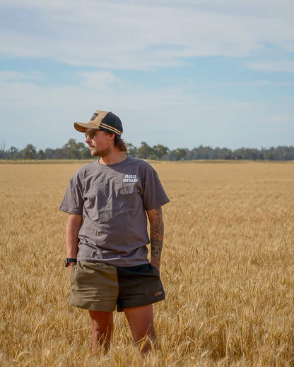 Watagans T-Shirt - Patrol Life - Charcoal Aus Wild Clothing Co