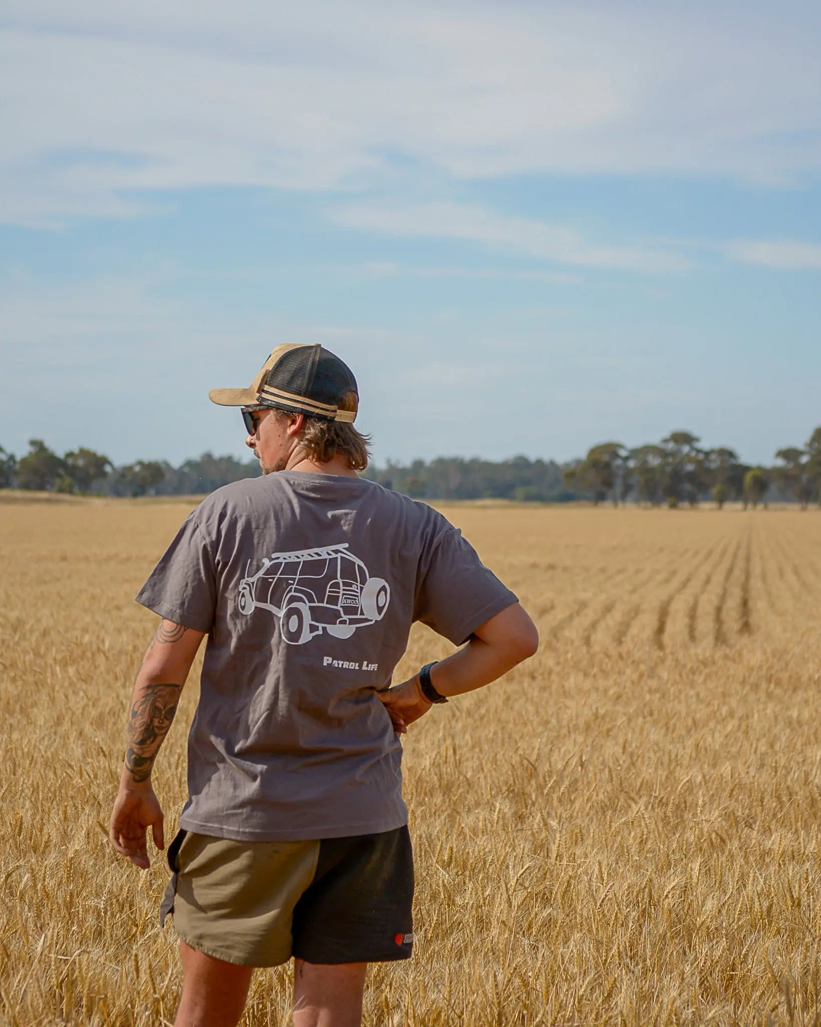 Watagans T-Shirt - Patrol Life - Charcoal Aus Wild Clothing Co