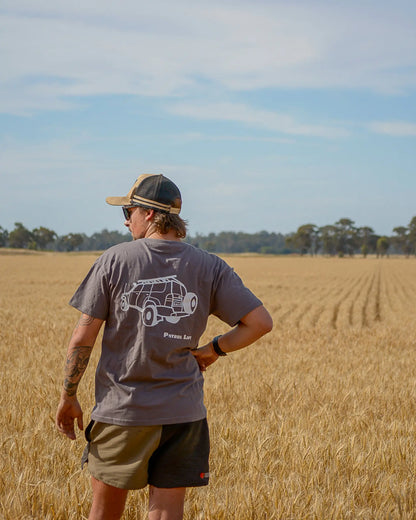 Watagans T-Shirt - Patrol Life - Charcoal Aus Wild Clothing Co