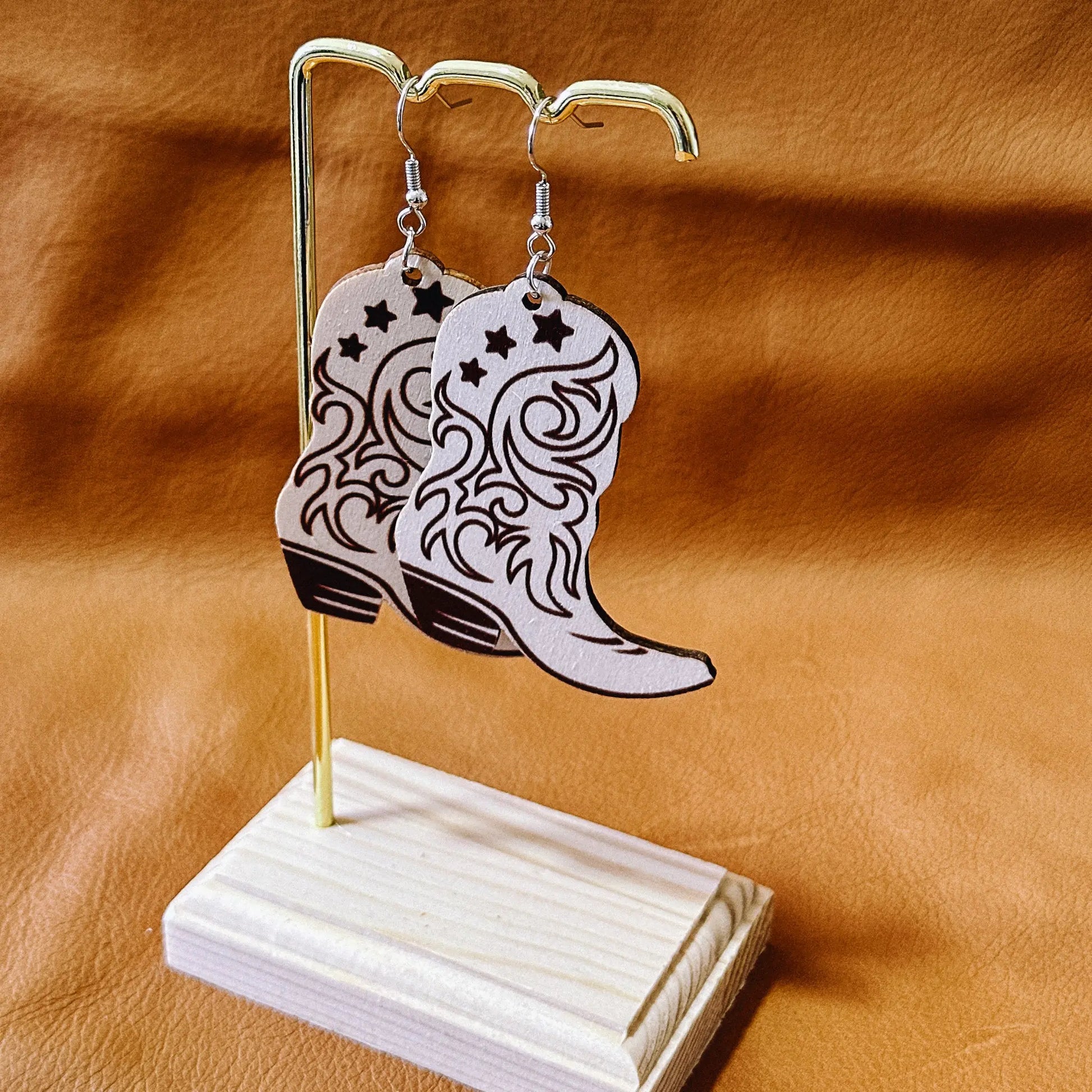 White Boot Earrings Aus Wild Clothing Co