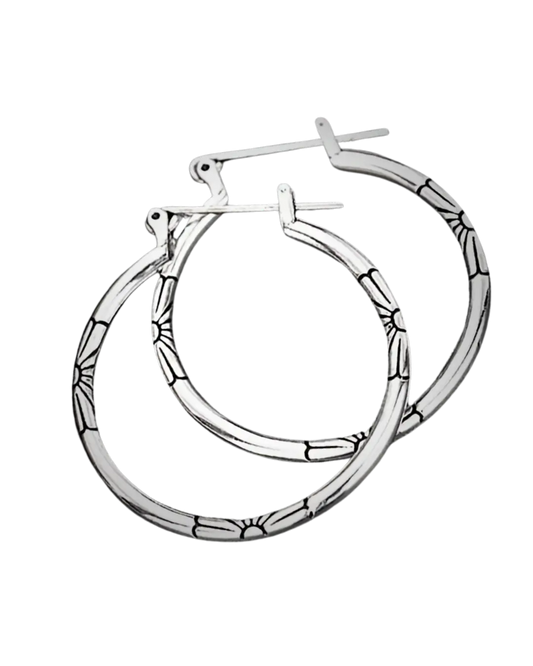Wildflower Hoop Earrings Aus Wild Clothing Co