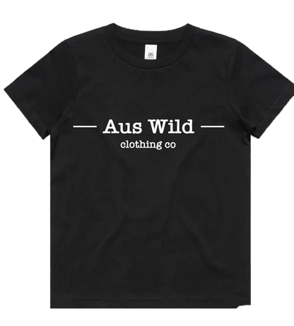 Winton Kids T-Shirt - Black Aus Wild Clothing Co