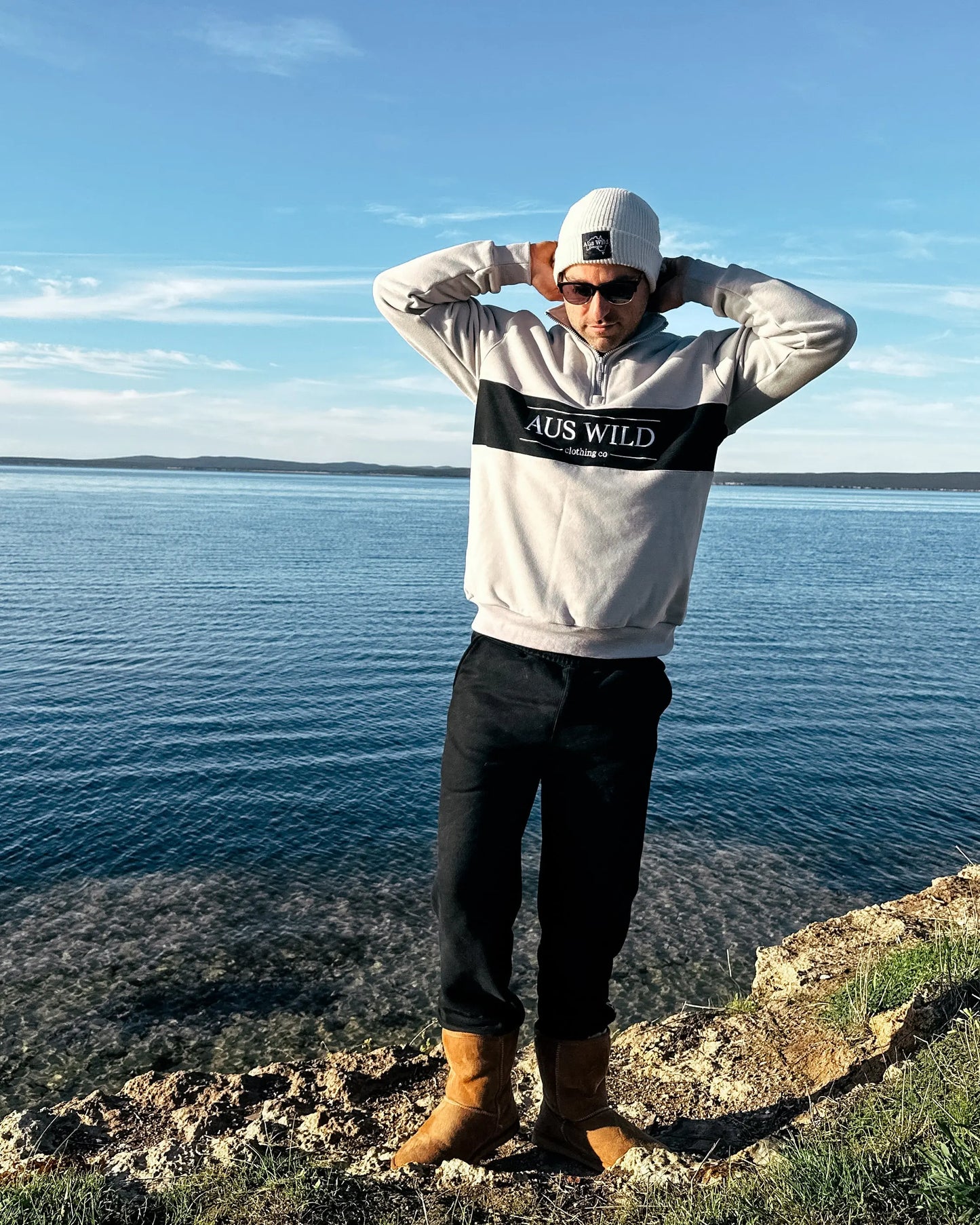 Woodbridge Trackies - Black Aus Wild Clothing Co