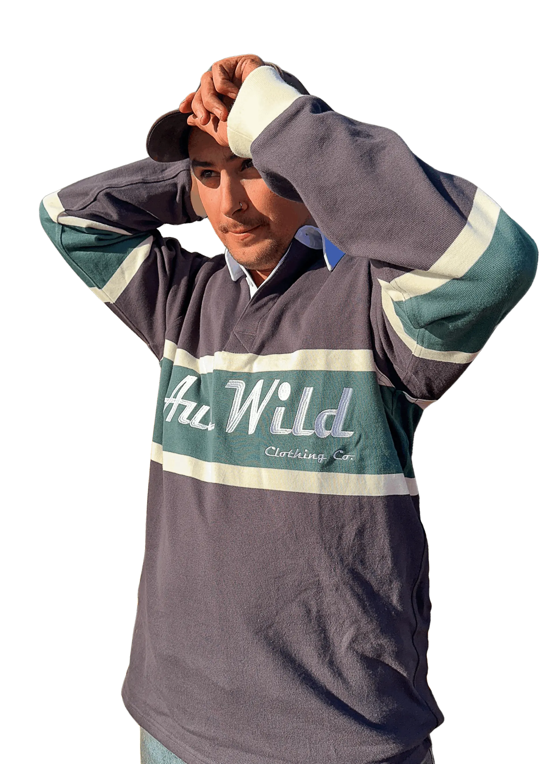 Yackandandah Rugby Jumper - Teal Aus Wild Clothing Co