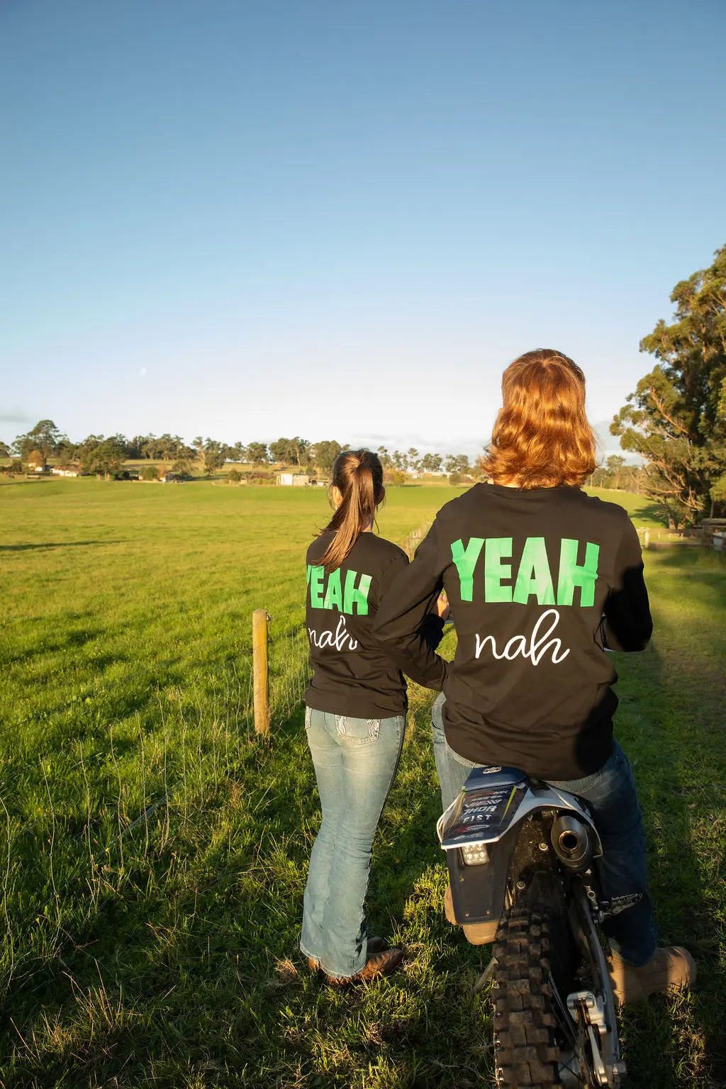 Yeah Nah Longsleeve Tee Aus Wild Clothing Co