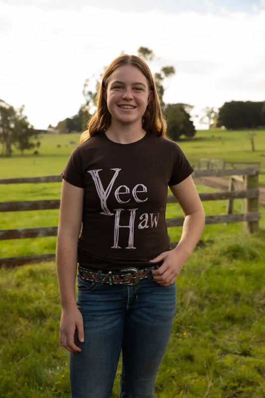 Yee Haw Fitted Tee Aus Wild Clothing Co