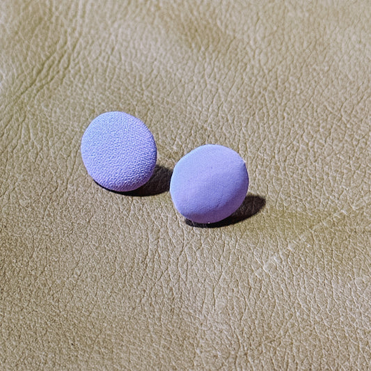 Lilac Button Studs
