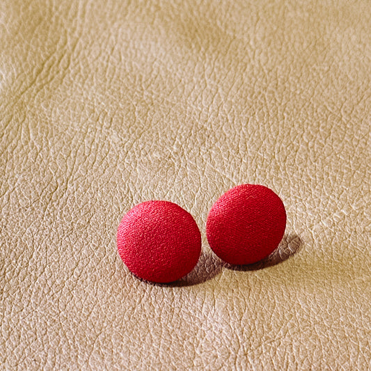 Red Button Studs