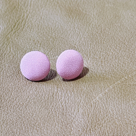 Pink Button Studs