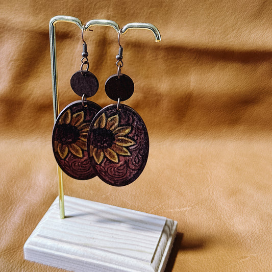 Harvest Sun Earrings with matching Clip