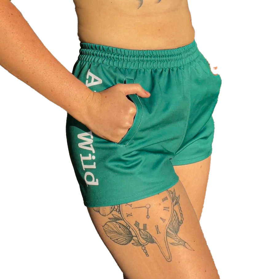 Cobar Footy Shorts - Green