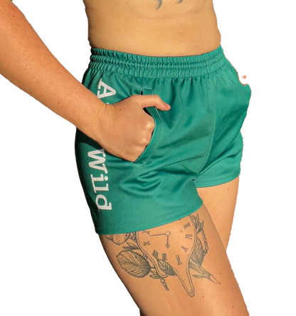Cobar Footy Shorts - Green